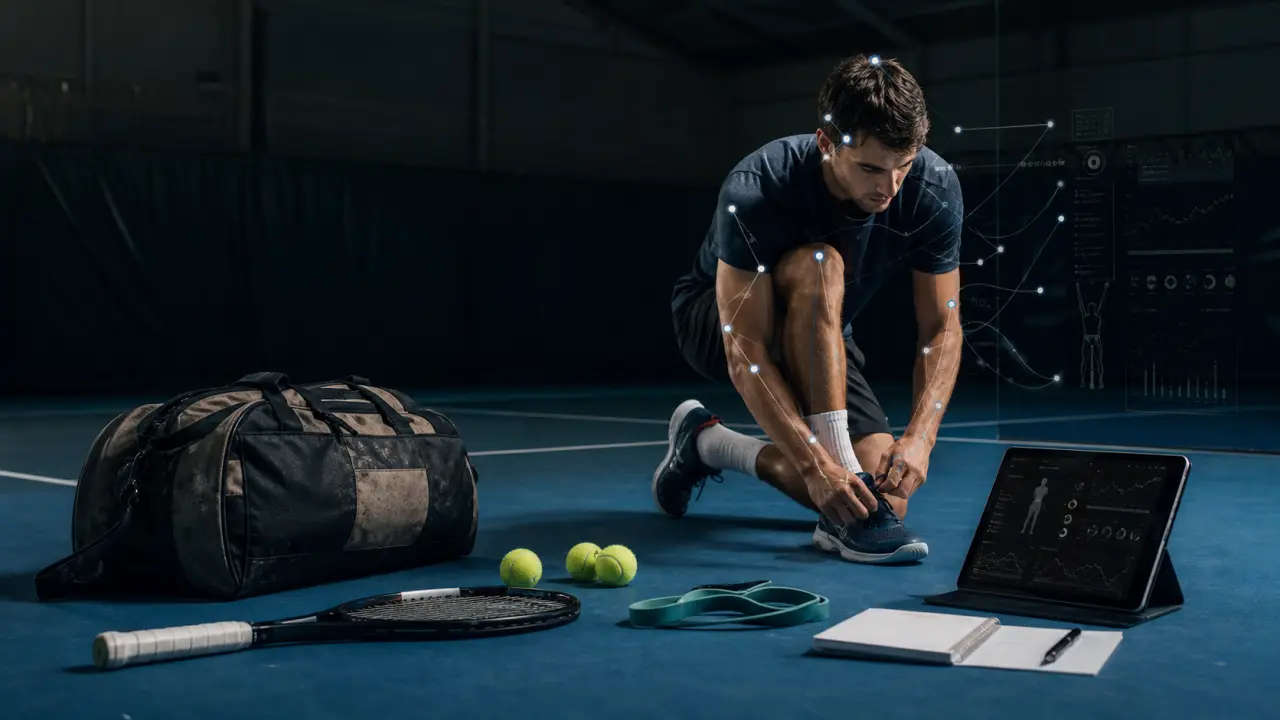 Service de tennis à haute vitesse avec interface de performance