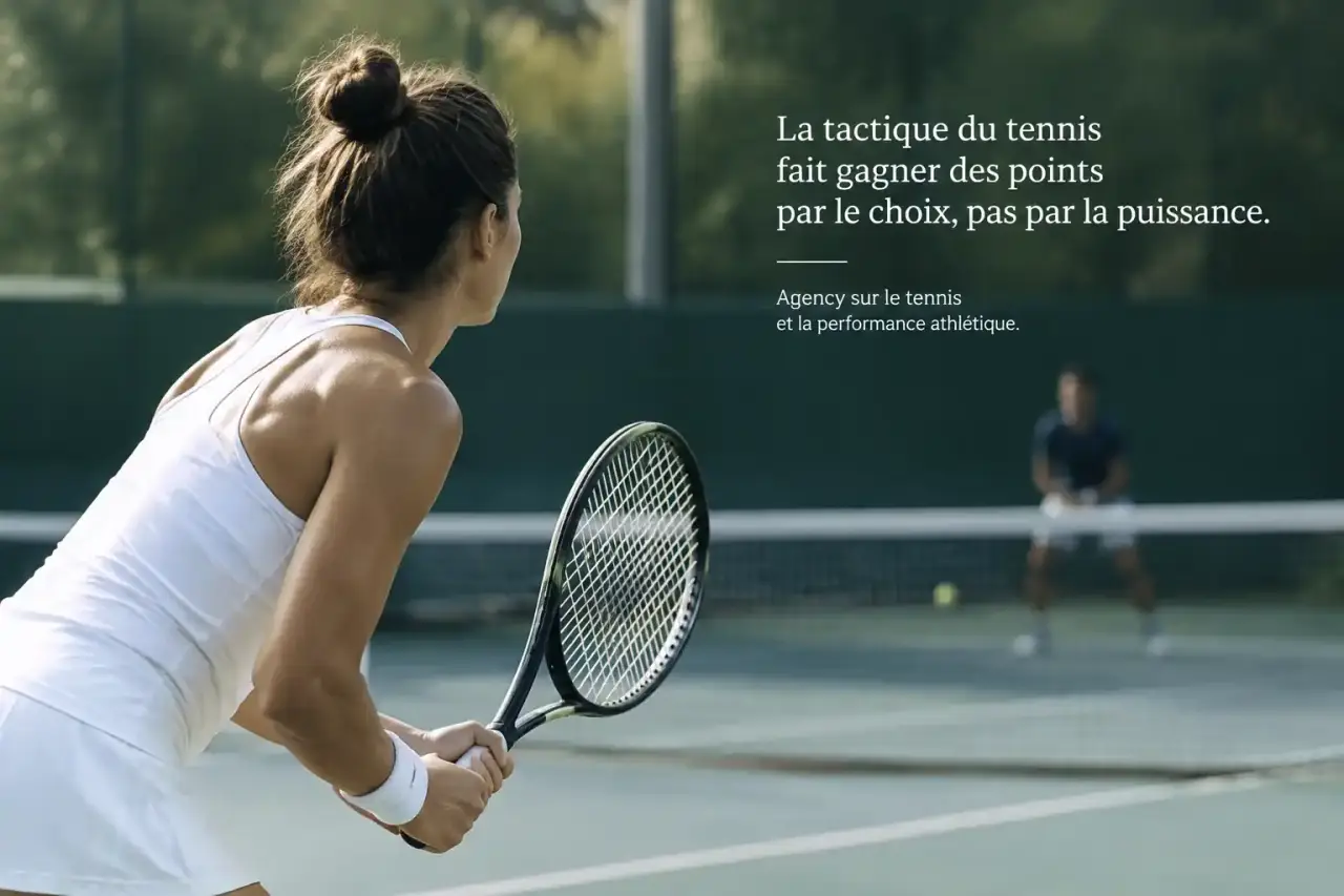 La tactique du tennis fait gagner des points par le choix, pas par la puissance